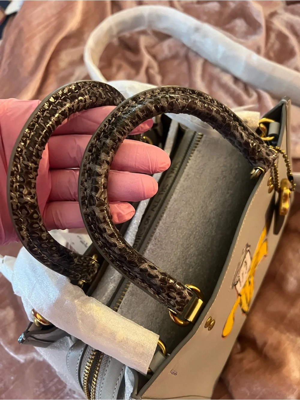 Coach X Jean Michel Basquiat Rogue 25 W/Sneakskin detail